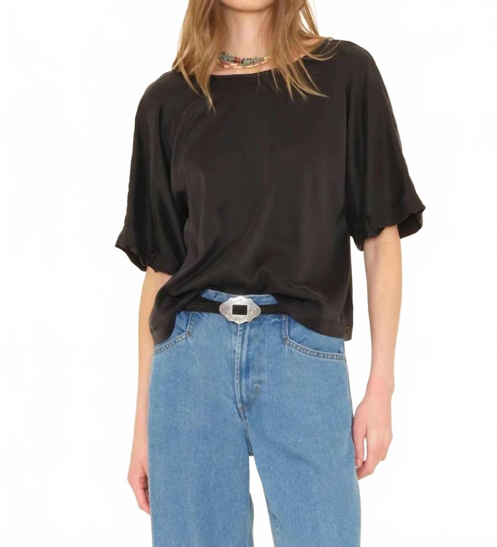 NEW XIRENA savoye boatneck top in black